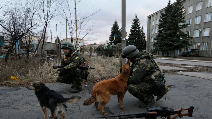 Ukrajinskí vojaci- ilustračná foto.