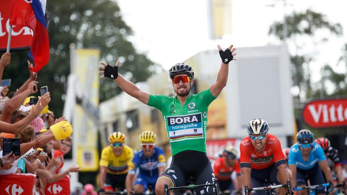 Peter Sagan vyhral 5. etapud Tdf 2018.