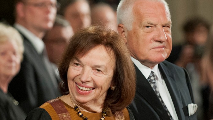 Lívia a Václav Klausovci.