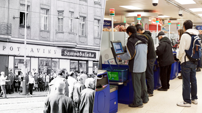 Nakupovanie vtedy a dnes  