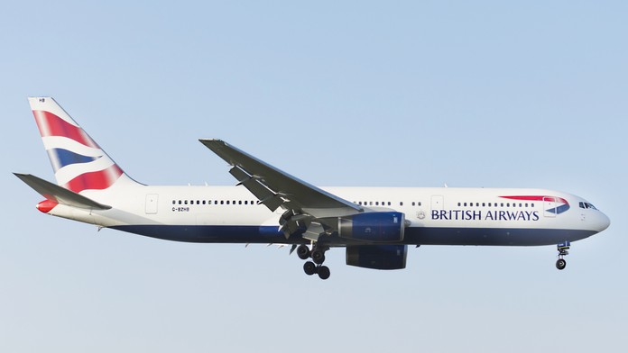 Boeing vo farbách British Airways