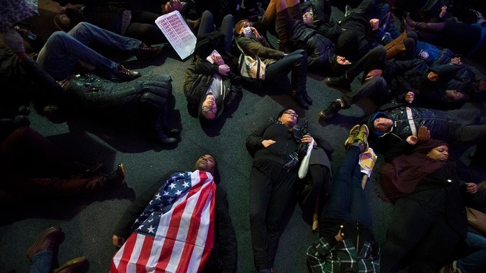 Protesty v New Yorku.