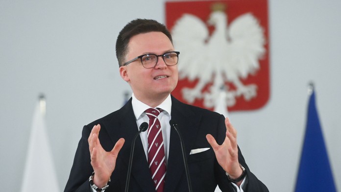 Predseda poľského Sejmu (dolnej komory parlamentu) Szymon Holownia