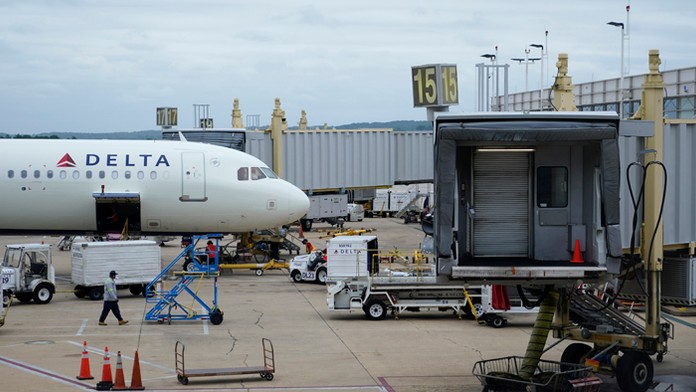 Lietadlo Delta Air Lines.