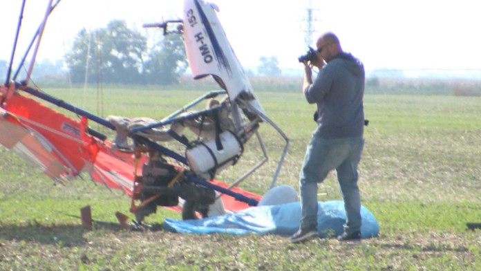 Tragické miesto dopadu.