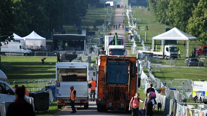 Upratovanie vo Windsore po kráľovskej svadbe