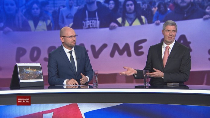 Richard Sulík a Béla Bugár v mimoriadnej relácii TV Markíza.