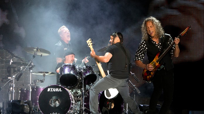 James Hetfield, Kirk Hammett, Lars Ulrich a Robert Trujillo