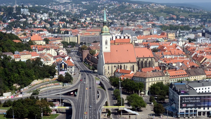 Pohľad na bratislavské Staré Mesto 