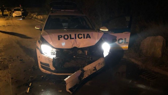 Takto dopadlo policajné auto počas zatýkania Golisa.