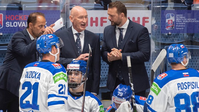 Zo zápasu Rakúsko - Slovensko.