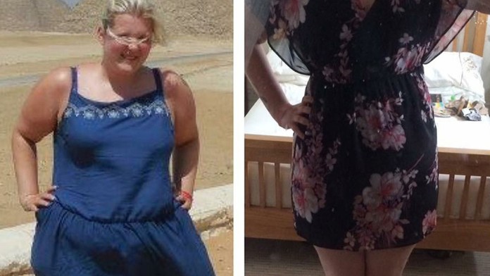 Sian Robinson predtým a teraz.