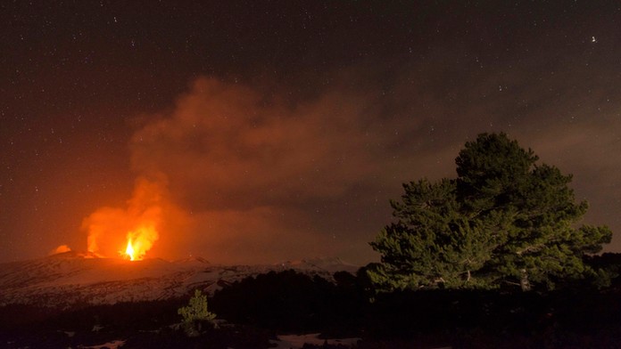 Etna sa opäť prebudila.