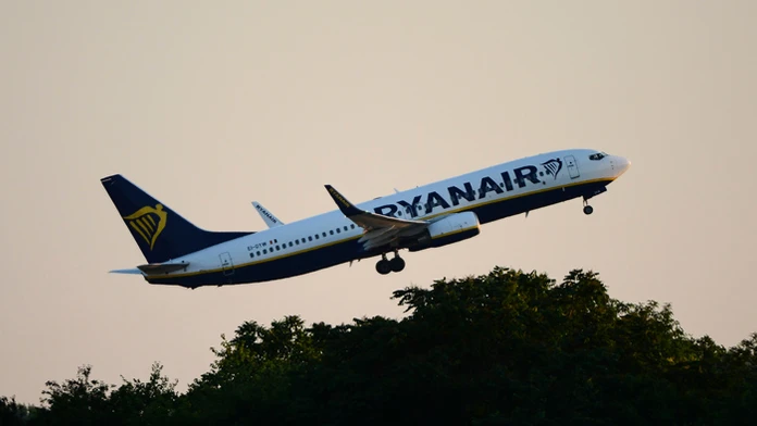 Lietadlo leteckej spoločnosti Ryanair.