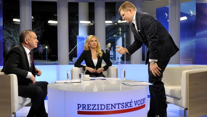 Predvolebná debata Andreja Kisku a Roberta Fica