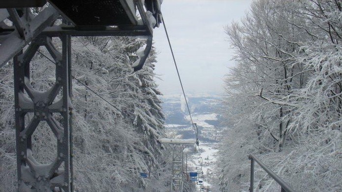 Lanovka na Javorový vrch pri Třinci.