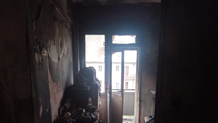 Zhorená izba hotela Eden.