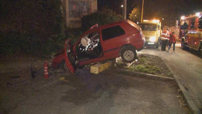 Zaparkoval na rampe.