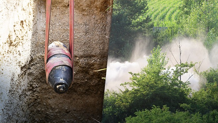 Zneškodnenie leteckej bomby v Bratislave.