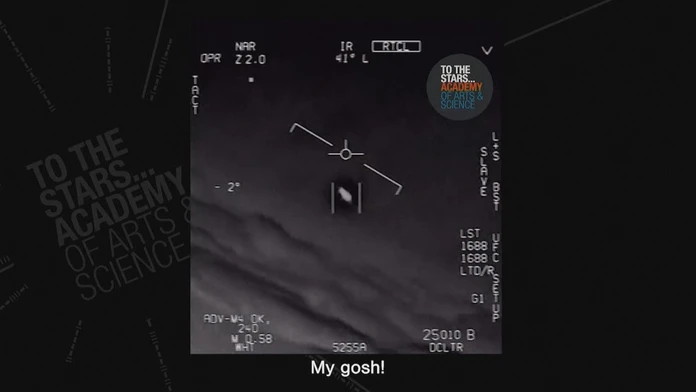 Záhadný lietajúci objekt, ktorý zaznamenal pilot americkej stíhačky.