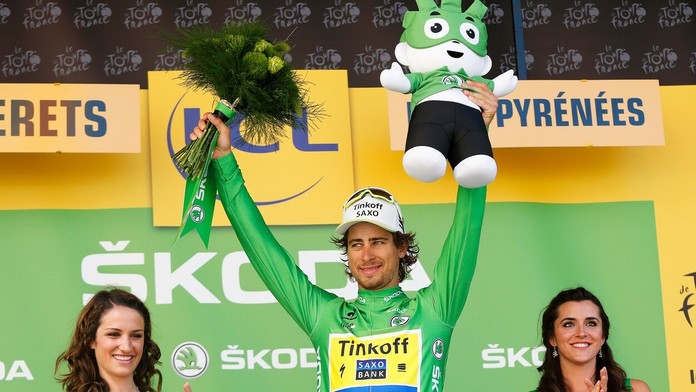 Sagan sa dnes obliekol do zeleného dresu na Tour de France.