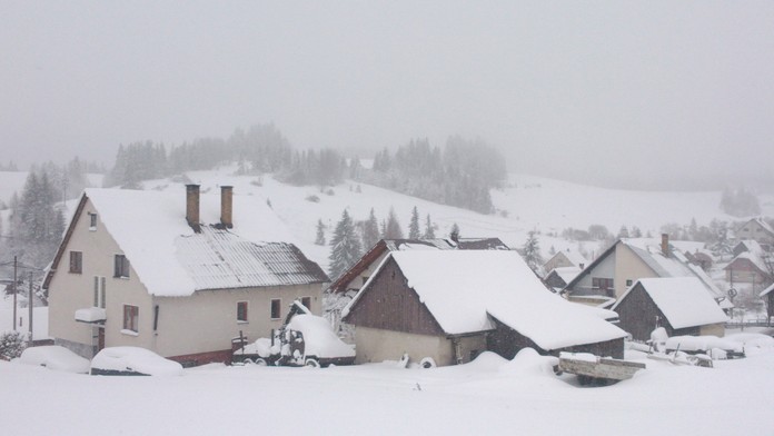 Zasnežená Oravská Lesná