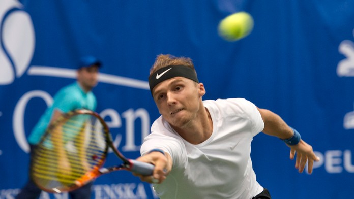 Na snímke slovenský tenista Jozef Kovalík