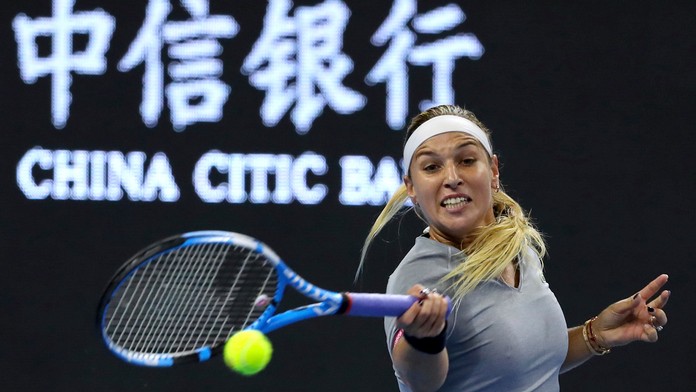 Dominika Cibulková počas turnaja WTA v Pekingu.