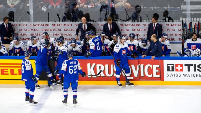 Striedačka slovenského tímu v zápase na MS 2018 proti Francúzsku.