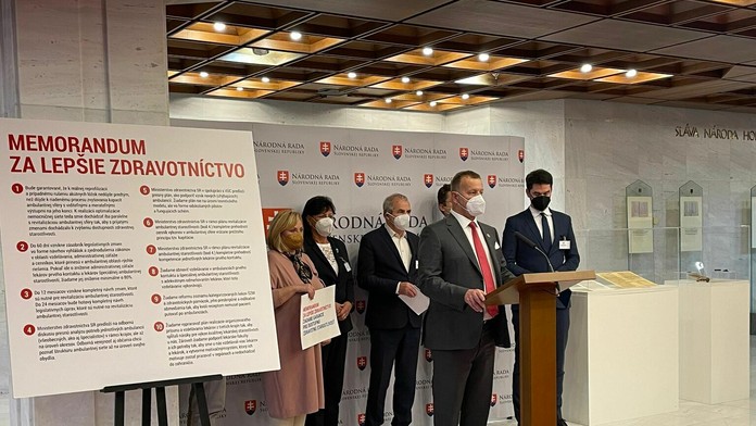 Memorandum za lepšie zdravotníctvo.