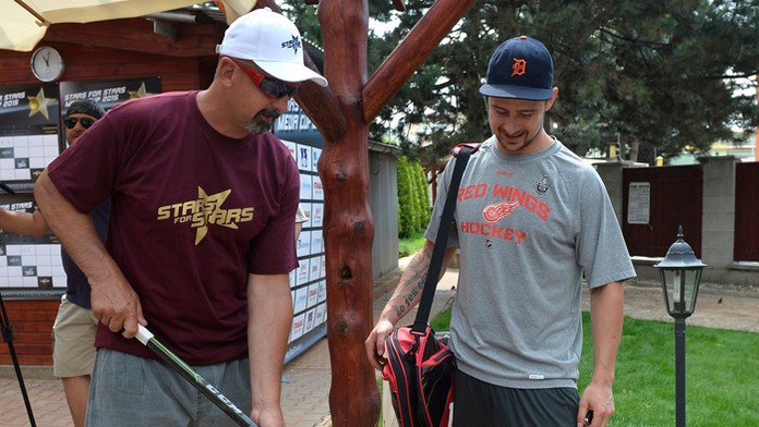 Zdeno Cíger (vľavo) a Tomáš Tatar na archívnej snímke.