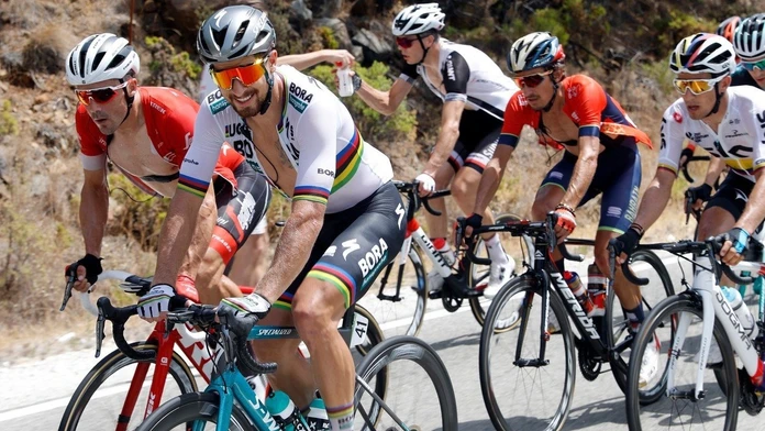 Peter Sagan počas 3. etapy na Vuelte 2018.