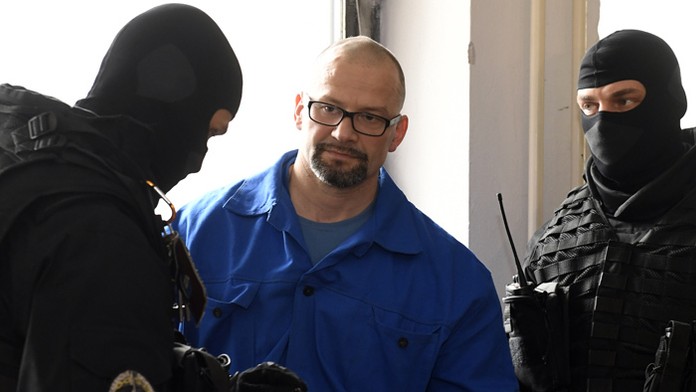 Dušan Borženský na súde v Košiciach. 