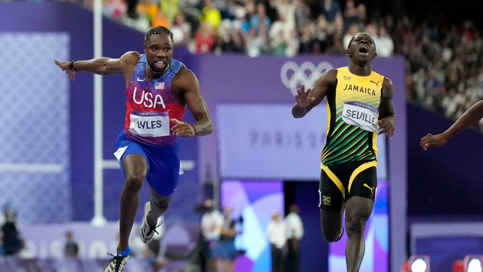 Noah Lyles zdolal o päť tisícin sekundy Kishaneho Thompsona
