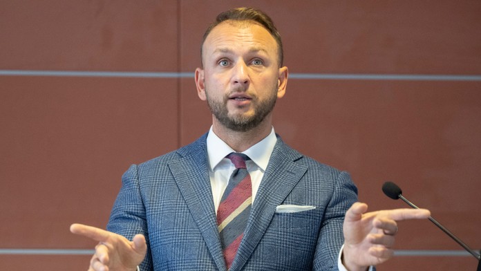 Na snímke minister vnútra Matúš Šutaj Eštok.