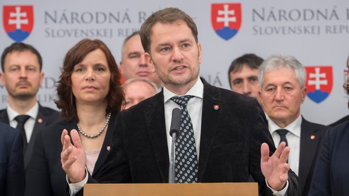 Na snímke poslanci NR SR za OĽaNO