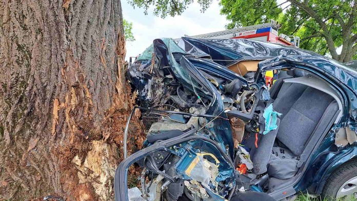 Tragická dopravná nehoda v Šali: Auto narazilo do stromu, o život prišiel 48-ročný muž