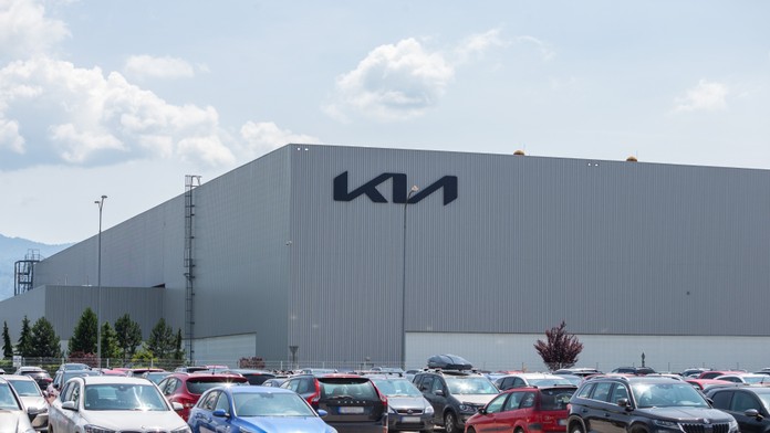 Na snímke priestory automobilky Kia Slovakia v obci Teplička nad Váhom (okres Žilina).