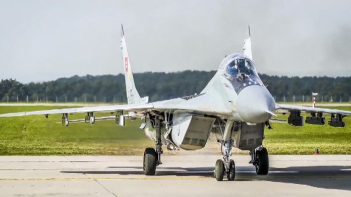 Stíhačka MIG - 29 na archívnej snímke.