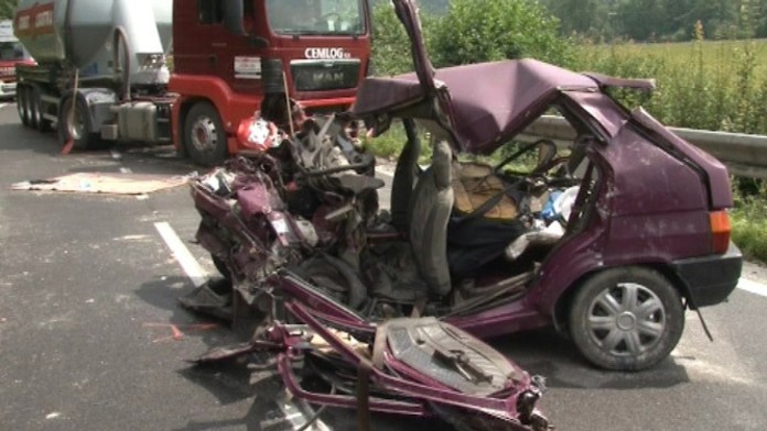 Tragická nehoda pri Bytči.