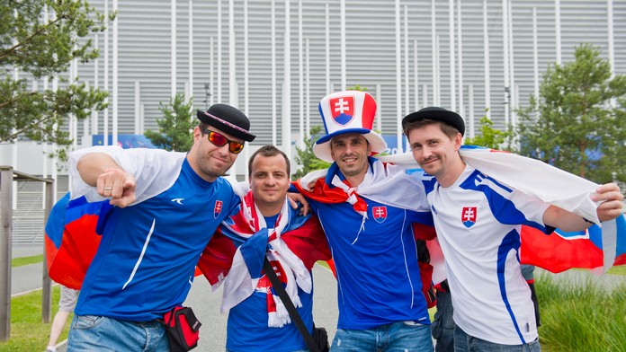 Slovenskí fanúšikovia v Bordeaux