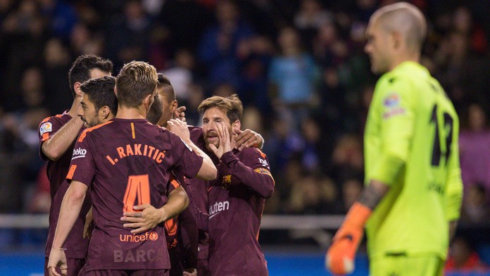 Futbalisti Barcelony.