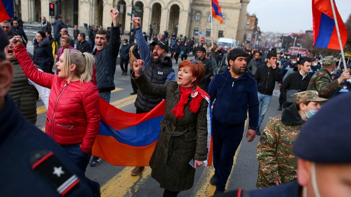 Protivládne protesty v Arménsku