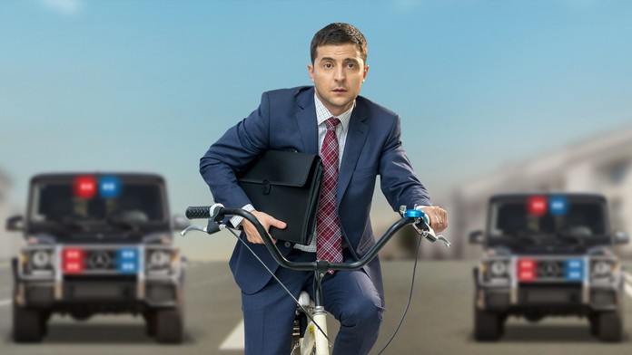 Volodymyr Zelenskyj v seriáli Sluha národa.