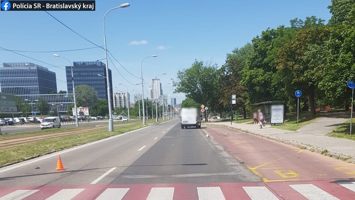 Tragická nehoda na Ružinovskej ulici.