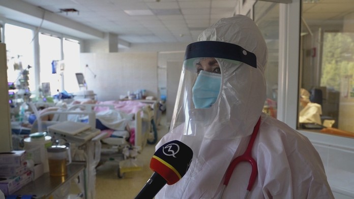 Ľudmila Lineková - primárka na COVID-ovom oddelení v nemocnici v Spišskej Novej Vsi.