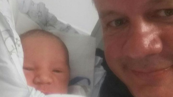 Prvá selfie Andreja Kisku s najmladším synom Martinkom.