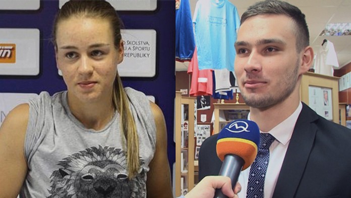 Čerství maturanti Tenistka Kristína Schmiedlová a hokejista Radovan Bondra.