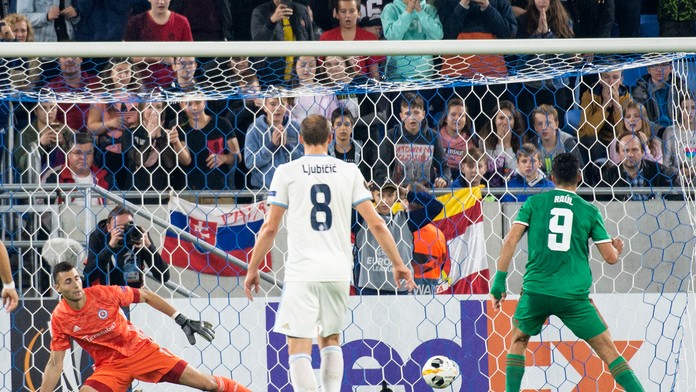 Marin Ljubičič v drese Slovana.