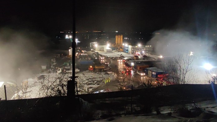 Požiar v tuneli Višňové.